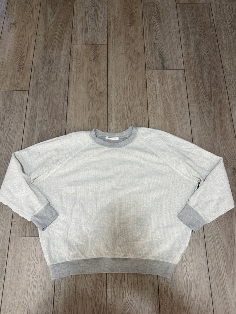 Perfectwhitetee reverse fleece crewneck sweatshirt